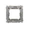 Adapter for standard accessories 45x45 mm inox (metallic)