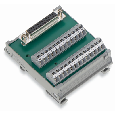 Adapter module with D-Sub-Min socket 9-pole