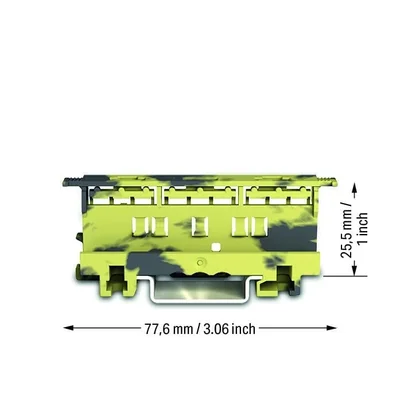 Adapter montażowy ciemnoszaro-żółty