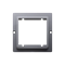 Adaptér pro standardní vybavení 45 × 45 mm. Montáž do krabice pomocí šroubů; matná stříbrná