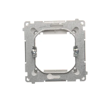 Adapter (przejściówka) na osprzęt standardu 45x45 mm. Montaż do puszki na łapki i wkręty, biały