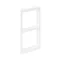 Adattatore CIMA per 2 moduli K45 (45x45mm) verticale, bianco puro