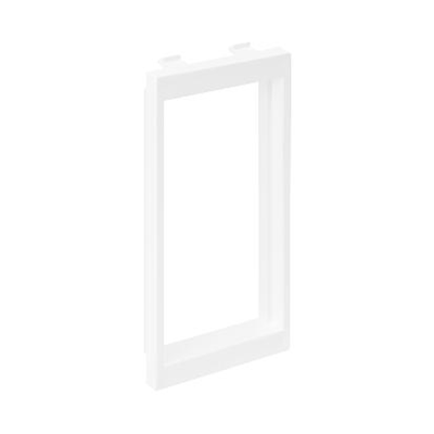 Adattatore CIMA per 2 prese senza vite K45 (45x45mm), bianco puro