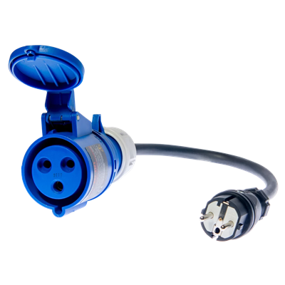Adattatore presa industriale 32A, blu