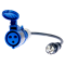 Adattatore presa industriale 32A, blu