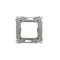 Adattatore Simon 54 WMDZ-74x3xx-046 per accessori standard da 45 × 45 mm; marrone opaco *Per prese di comunicazione dati Simon Connect