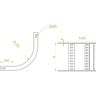 Add-on tee width 300mm height 200mm