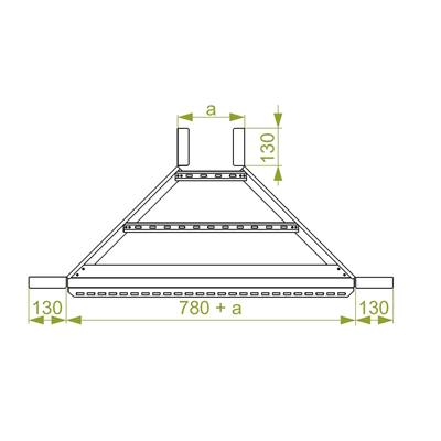 Add-on tee width 300mm height 200mm