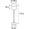 ADEGAN MANILA SL Floor lamp E27 IP44 stainless steel