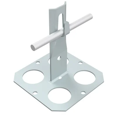 adhesive holder with metal base with holes, clamp; h=9cm /OC/