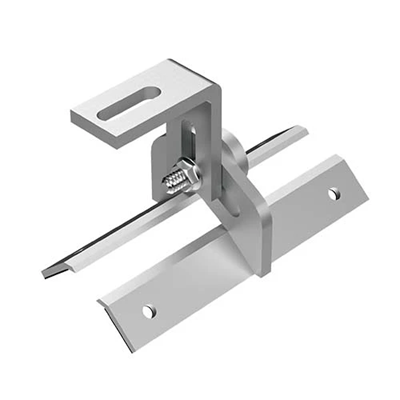 Adjustable mounting bracket for trapezoidal sheet