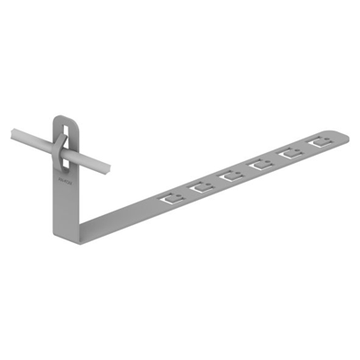 Adjustable tile holder with a bend L=28 cm H=13.5 cm, hot-dip galvanized