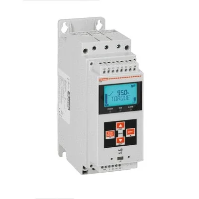 ADXL0060600 Softstarter, type ADXL..., 30kW (400V), with built-in bypass relay, auxiliary power supply 100...240VAC. Rated operating voltage 208...600VAC, 60A