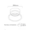 AGO Recessed ceiling lamp white