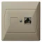 AKCENT Computer socket, single, cat. 5e RJ-45, beige