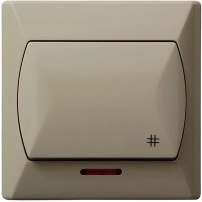 AKCENT Cross connector with beige backlight