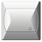 AKCENT Interrupteur de fermeture "cloche" blanc