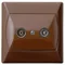AKCENT RTV end socket GAR, 2.5-3 dB brown
