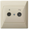 AKCENT RTV socket beige