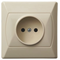 AKCENT Single beige socket