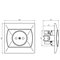 AKCENT Single brown socket