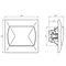 AKCENT Single-pole switch with white backlight