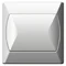 AKCENT Single-pole white switch