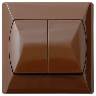 AKCENT Two-group connector, brown candlestick