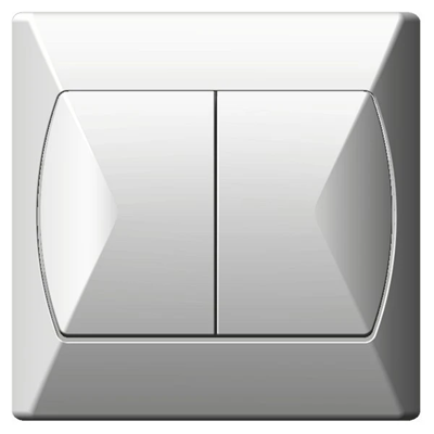 AKCENT White double stair switch