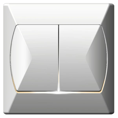 AKCENT White double stair switch