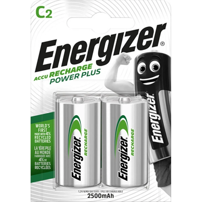 Akku C / HR14 / NH35-2500 Ni-MH Energizer ACCU RECHARGE POWER PLUS 1,2V 2500mAh 2St