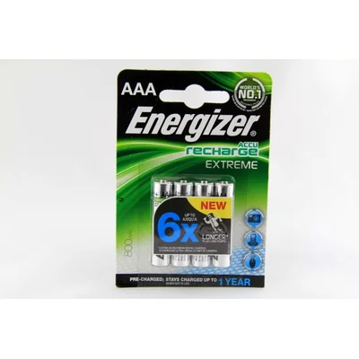 Akumulator AAA / HR03 / NH12-800 Ni-MH Energizer ACCU RECHARGE EXTREME 1,2V 800mAh 4szt
