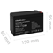 Akumulator AGM 12V 7.2 Ah max 108A