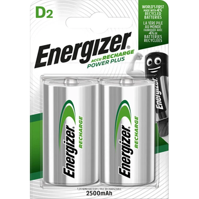 Akumulator D / HR20 / NH50-2500 Ni-MH Energizer ACCU RECHARGE POWER PLUS 1,2V 2500mAh 2szt