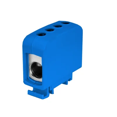 AL konektor se závitem. CU 1x70mm² 2x35mm² TS-35 1 dráha modrá