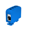 AL threaded terminal block. CU 1x70mm² 2x35mm² TS-35 1 pole blue