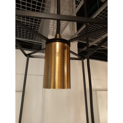 ALANIS Trojitá černá závěsná lampa