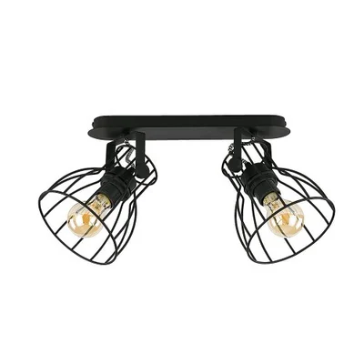 ALANO 2XE27 MAX 60W CZARNY KINKIET