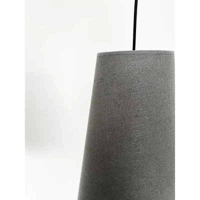 ALANYA Hanging lamp E27 IP20 black with gray lampshades