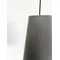 ALANYA Suspension E27 IP20 noir avec abat-jour gris