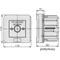 Alarm switch WGp-4s 4 current paths 12A NC-NO NC-NO MAIN SWITCH, flush-mounted, automatic