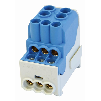 Al/Cu distribution block SDB 100 SIMBLOCK blue