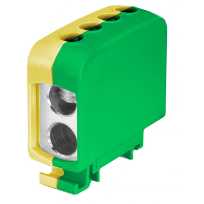 AL/CU threaded terminal block, 2 x 35 mm2, 2 x35 mm2, TS 35/ 1 track 10 pcs.