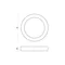 ALGINE ECO LED REDONDO 230V 12W IP20 CW TECHO marco blanco MONTAJE EN SUPERFICIE