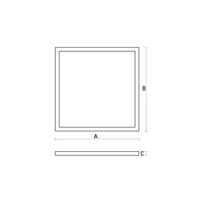 ALGINE PANEL 45W CW 230V 120st IP20 IK06 600x600x10mm WHITE 5 years gw.