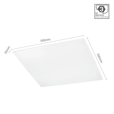 ALGINE PANEL BACKLIGHT 40W NW 230V 120st IP20      600x600x32 BIAŁY