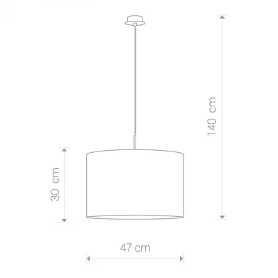 ALICE Pendant lamp 47cm grey