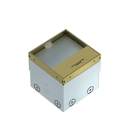 Alimentatore con incasso per rivestimento pavimento UDHOME2, per eventuali apparecchiature, ottone