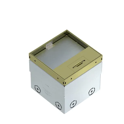 Alimentatore con incasso per rivestimento pavimento UDHOME2, per eventuali apparecchiature, ottone