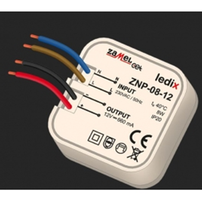 Alimentatore LED 12Vcc 8W